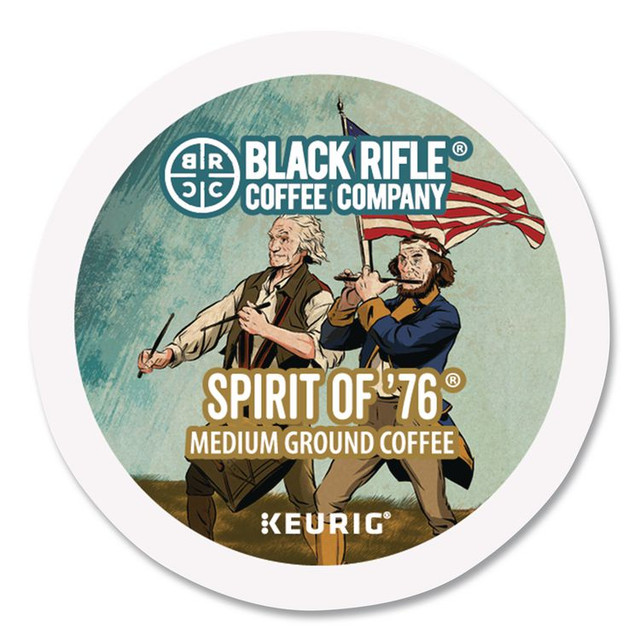 KEURIG DR PEPPER Black Rifle® Coffee Company 0501CT Spirit of '76 Coffee K-Cups, 22/Box, 4 Boxes/Carton
