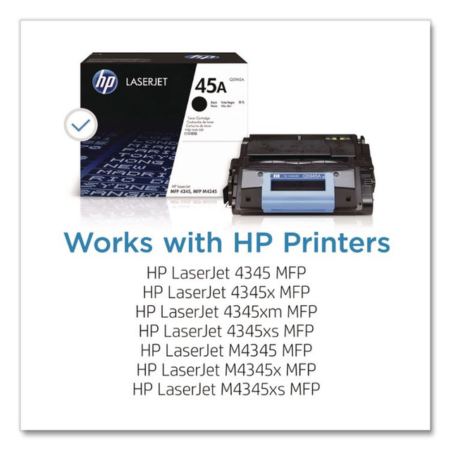 HP INC Q5945A HP 45A (Q5945A) Black Original LaserJet Toner Cartridge