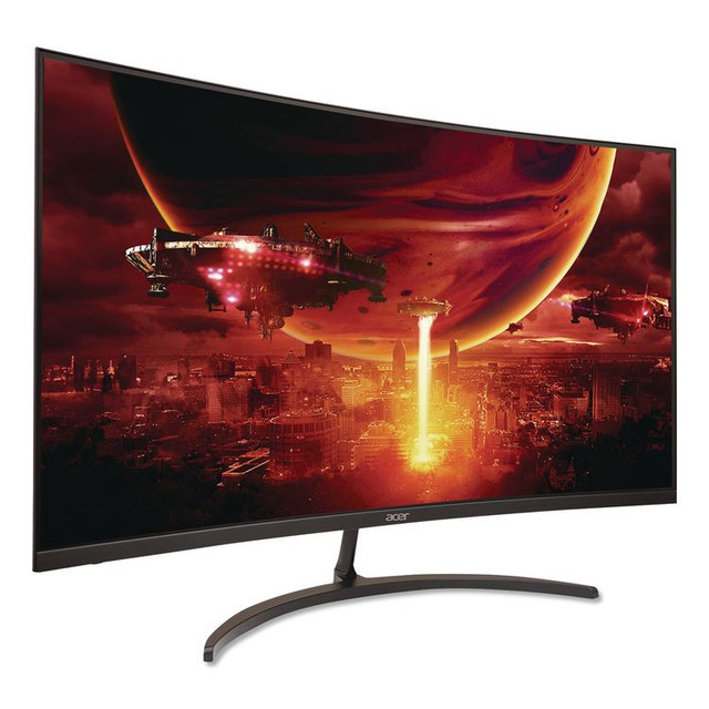 ACER AMERICA EDS320QS3BII Nitro EDS320Q Curved FHD LCD Gaming Monitor, 31.5" Widescreen, VA Panel, 1920 Pixels x 1080 Pixels