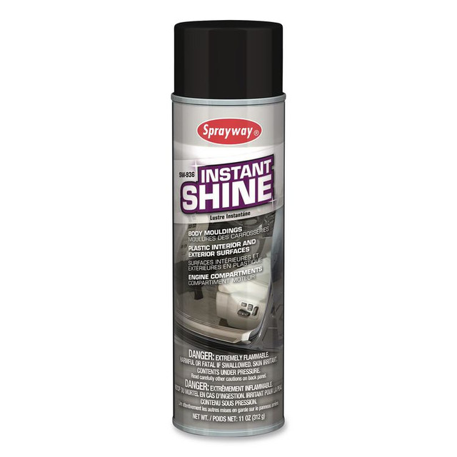 PLZ CORP Sprayway® SW936 Instant Shine Silicone Spray, 12 oz Aerosol Can, 12/Carton