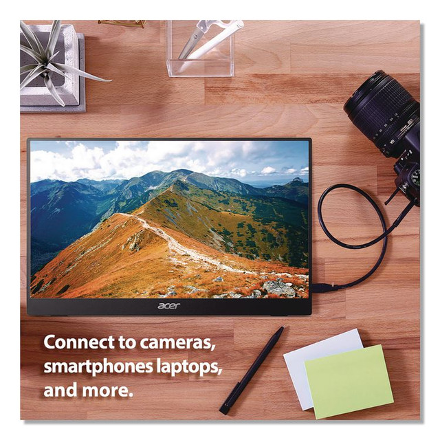ACER AMERICA PM161QBBMIUU PM161Q FHD LED Portable Business Monitor, 15.6" Widescreen, IPS Panel, 1920 Pixels x 1080 Pixels