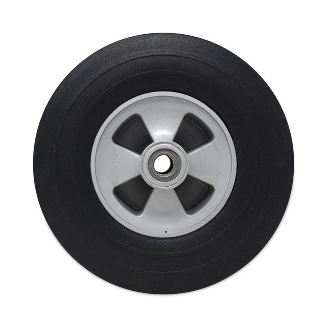 RUBBERMAID COMMERCIAL PROD. FG1305L30000 Tilt Truck Wheels, 650 lb Weight Capacity, 10" Wheel, Black