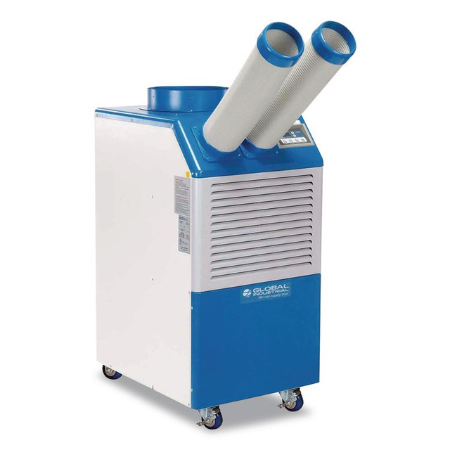 GLOBAL INDUSTRIAL 292660 Portable Air Conditioner with Cold Air Nozzles, 1.1 Ton, 13,200 BTU, 115 V