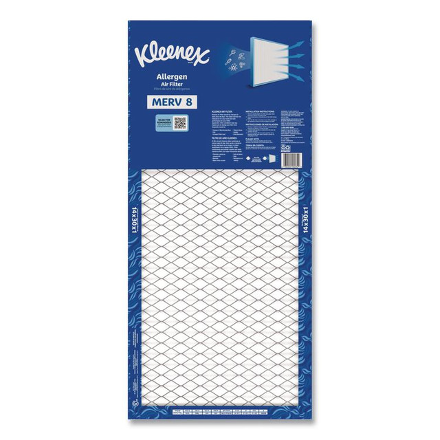 KIMBERLY-CLARK PROFESSIONAL Kleenex® 56032 Allergen Air Filter MERV 8, 14 x 30, 6/Carton