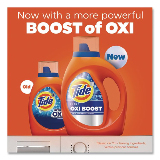 PROCTER & GAMBLE Tide® 17538 Ultra OXI Boost Laundry Detergent, HE Compatible, 117 oz Bottle