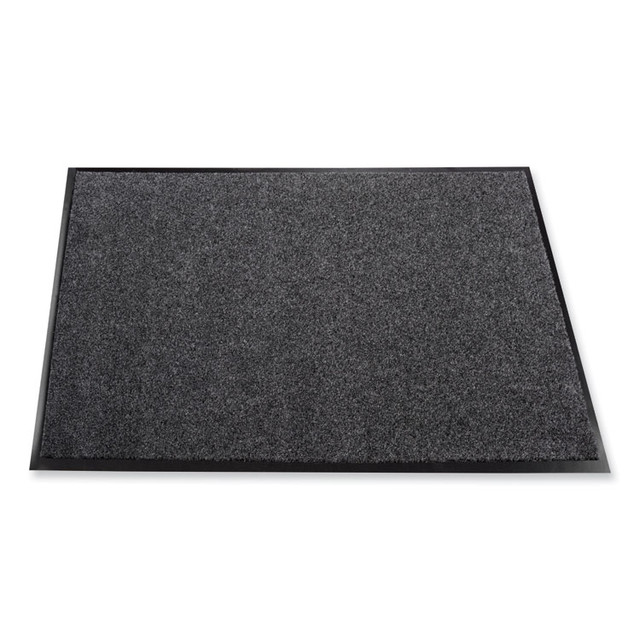 CROWN MATS & MATTING ET0023CH EcoStep Wiper Mat, Rectangular, Charcoal Gray Cut Pile Surface, 24" x 36"