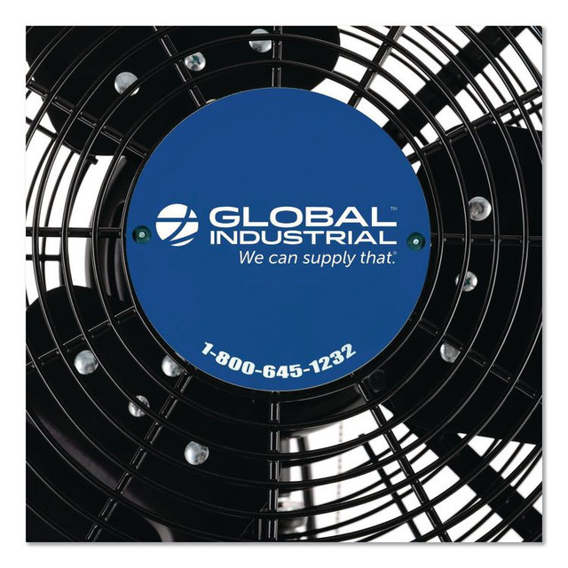 GLOBAL INDUSTRIAL 292451 2 Speed Oscillating Outdoor Rated Wall Mount Fan, 30"