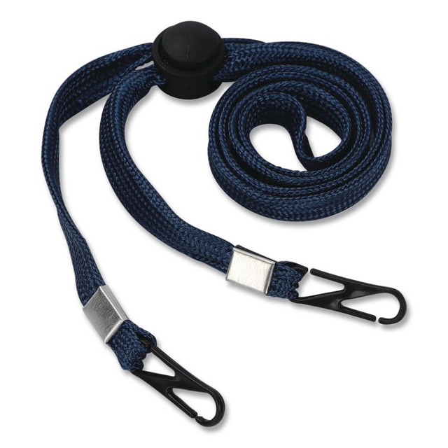 CLIQ-IT CL61312NB Face Mask Lanyard, Plastic Fastener, 30" Long, Navy