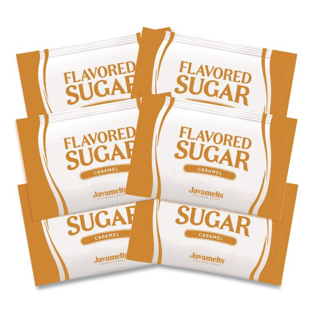 JAVAMELTS JMT39641 Flavored Sugar, Caramel, 0.08 oz Packet, 1,000/Carton