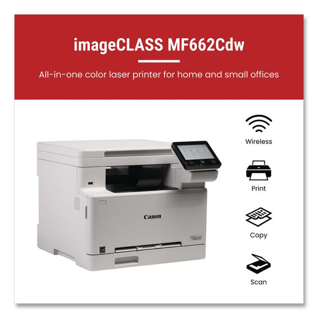 INNOVERA Canon® 6928C016 imageCLASS MF662Cdw Wireless Multifunction Laser Printer, Copy/Print/Scan