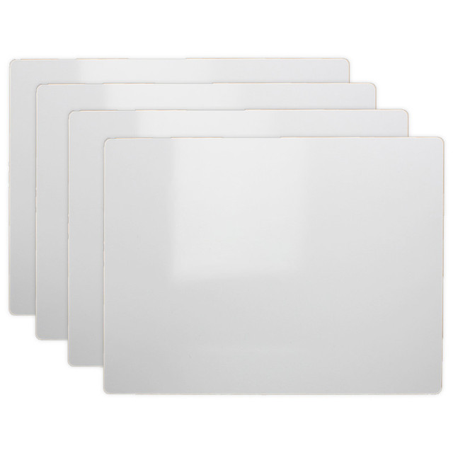 FLIPSIDE Flipside Products Two-Sided Dry Erase Board, 5" x 7", Pack of 4