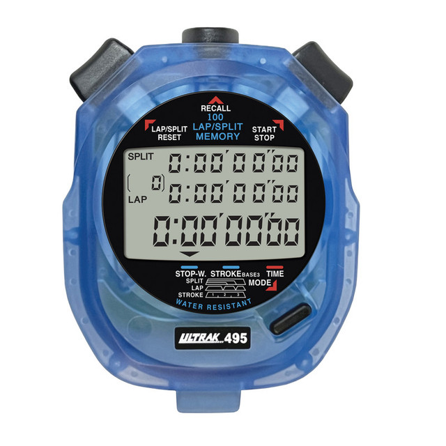 CEI ULTRAK 495 100 Memory Stopwatch, Blue