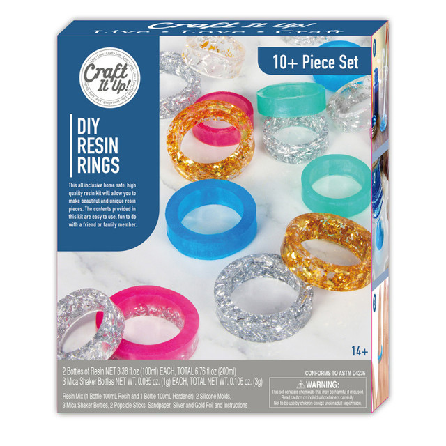 BE AMAZING TOYS Craft It Up DIY Resin Rings Kit