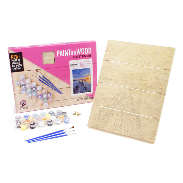 ABROLI LLC Abroli Small Paint On Wood by Number - Bay Sunset