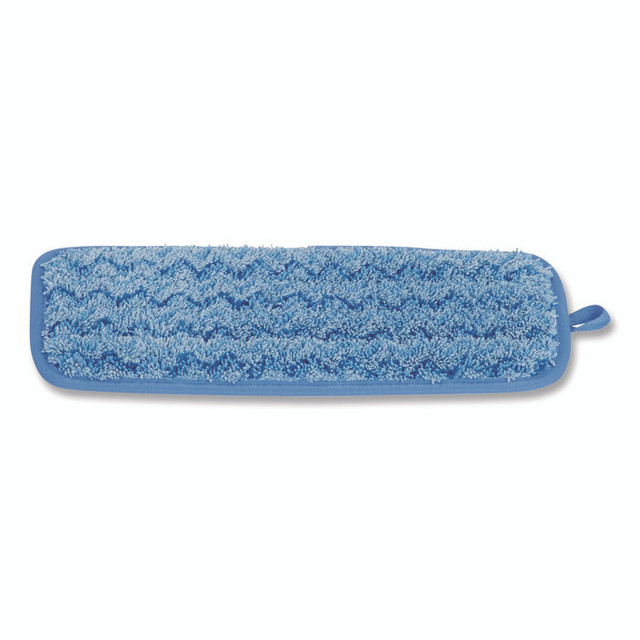 RUBBERMAID COMMERCIAL PROD. Q820 BLU Microfiber Wall/Stair Wet Mopping Pad, 13.75 x 5.5 x 0.5, Blue