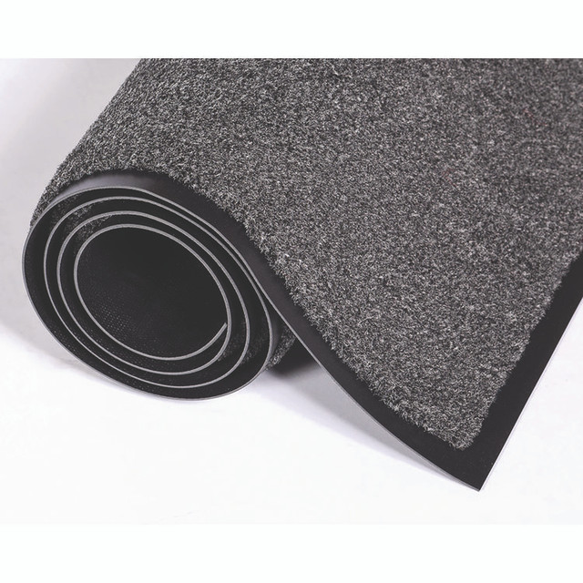 CROWN MATS & MATTING GS0046CH Rely-On Olefin Indoor Wiper Mat, Rectangular, Charcoal Gray Cut Pile Surface, 48" x 72"