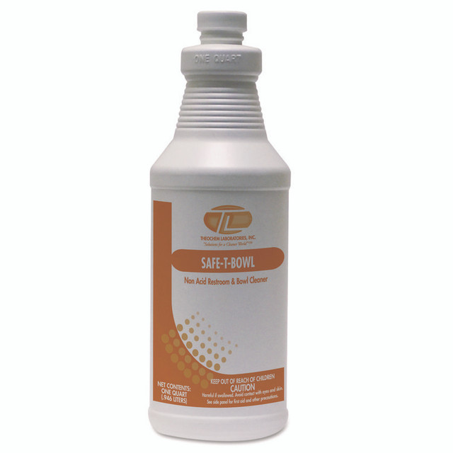 THEOCHEM Laboratories 975 Safe-T-Bowl Liquid Toilet Bowl Cleaner, 32 oz Bottle, 12/Carton
