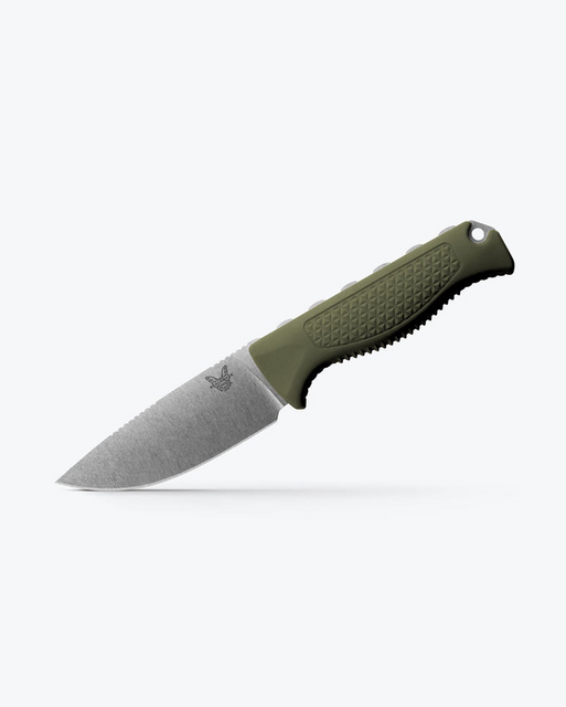 Benchmade 15006-01 Steep Country | Dark Olive Santoprene | Drop-point