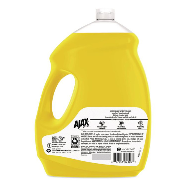 COLGATE PALMOLIVE, IPD. Ajax® 61049651CT Dish Detergent, Lemon Scent, 145 oz Bottle, 4/Carton