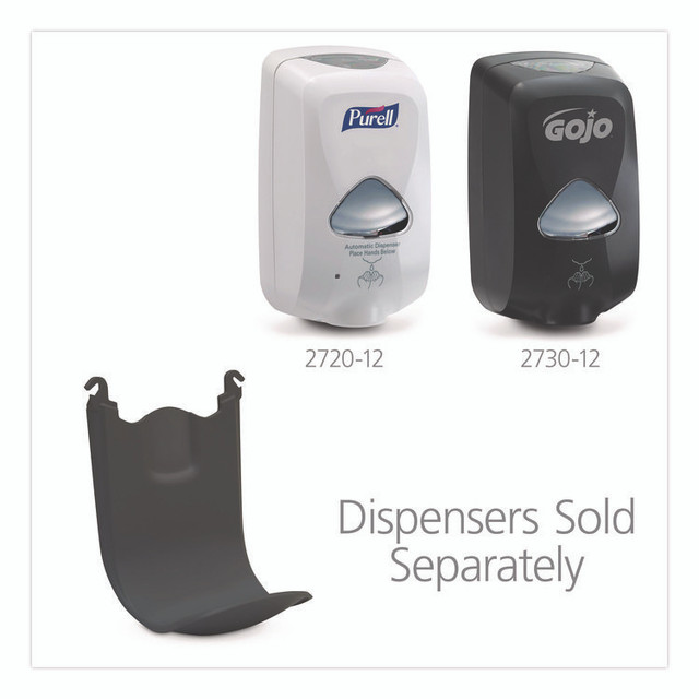 GO-JO INDUSTRIES GOJO® 2762-06 SHIELD TFX Floor and Wall Protector for 1,250 mL TFX Dispensers, Black, 6/Carton