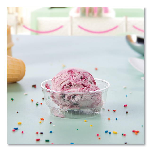 DART SOLO® SD35 Sundae Cups, 3.5 oz, Plastic, Clear, 50/Bag, 20 Bags/Carton
