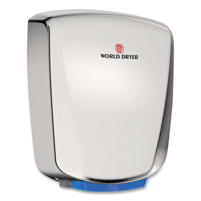 WORLD DRYER CORPORATION Q973A2 VERDEdri Hand Dryer, 120 V, 3.9 x 12.25 x 14.5, Brushed Stainless Steel