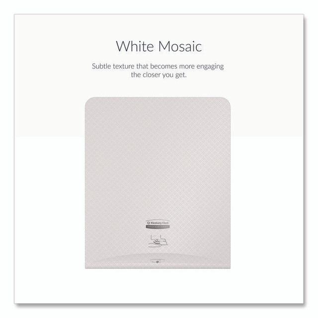 KIMBERLY-CLARK PROFESSIONAL Professional* 58770 ICON Faceplate for Automatic Roll Towel Dispenser, 18.12 x 15.62 x 12.87, White Mosaic
