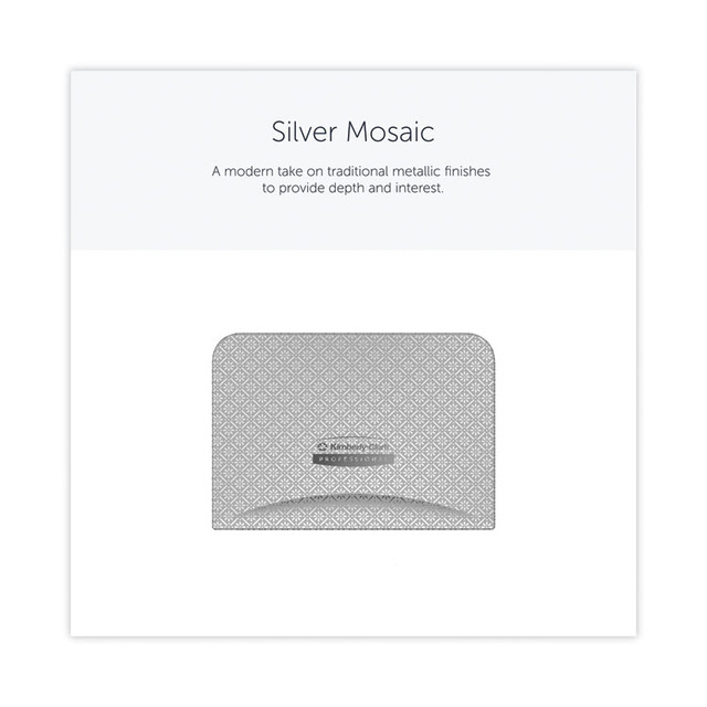KIMBERLY-CLARK PROFESSIONAL Professional* 58761 ICON Faceplate for Coreless Standard Roll Toilet Paper Dispenser, 4.25 x 6 x 1.5, Silver Mosaic