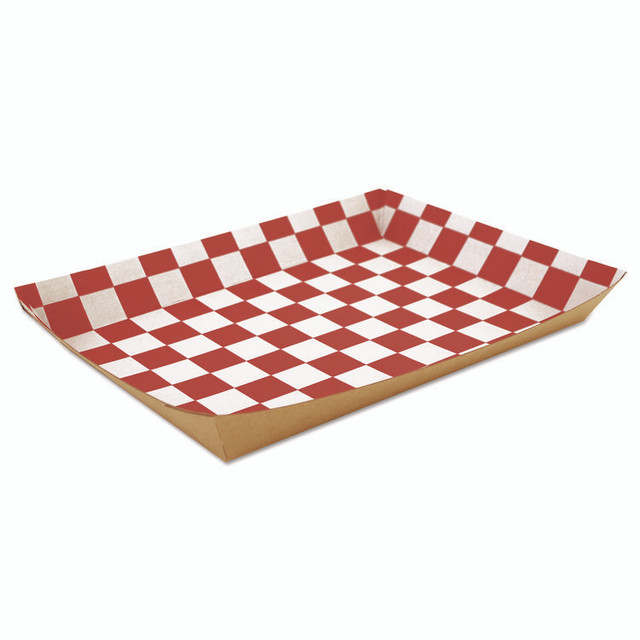 SOUTHERN CHAMPION TRAY SCT® 0590 Paper Food Baskets, 10.5 x 7.5 x 1.5, Brown/Red/White, Paper, 250/Carton