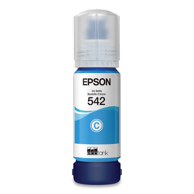 EPSON AMERICA, INC. T542220S T542220-S (T542) DURABrite EcoFit Ultra High-Capacity Ink, 6,000 Page-Yield, Cyan