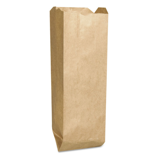 ROSS & WALLACE PAPER PRODUCTS, INC. General LQQUARTP2 Liquor-Takeout Quart-Sized Paper Bags, Quart Size, 35# Basis Weight, 4.25" x 2.5" x 16", Kraft, 2,000/Bundle