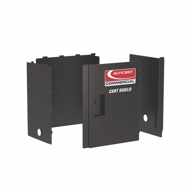 SUNCAST CORPORATION Commercial® PUCCS1937 Utility Cart Shield, 19" x 37" for PUCSD1937, PUCHD1937, Steel, Black