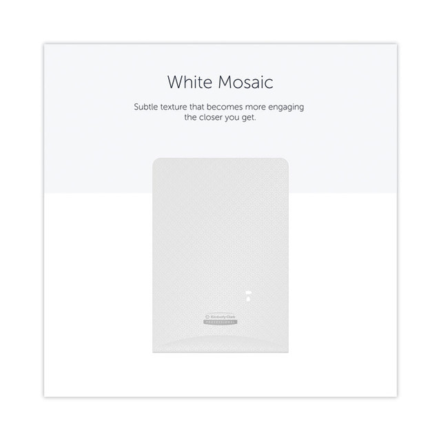 KIMBERLY-CLARK PROFESSIONAL Professional* 58774 ICON Faceplate for Automatic Soap and Sanitizer Dispenser, 8.25 x 22 x 12.12, White Mosaic