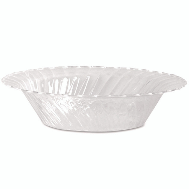 WNA, INC. CWB10180 Classicware Plastic Dinnerware, Bowl, 10 oz, Clear, 18/Pack, 10 Packs/Carton