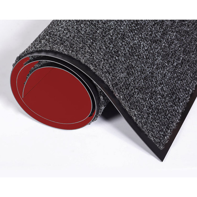 CROWN MATS & MATTING MN0046AC Marathon Wiper/Scraper Mat, Rectangular, Anthracite/Black Textured Needle-Punch Surface, 48" x 72"