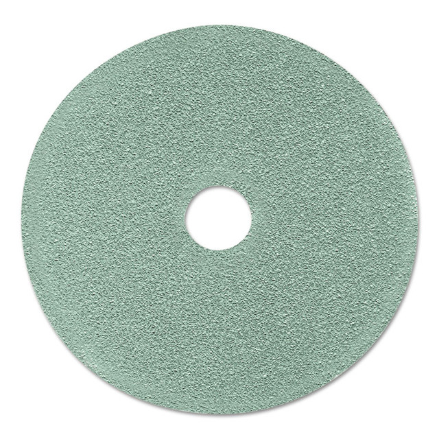 3M/COMMERCIAL TAPE DIV. 17438 Ultra High-Speed Floor Burnishing Pads 3100, 24" Diameter, Aqua, 5/Carton