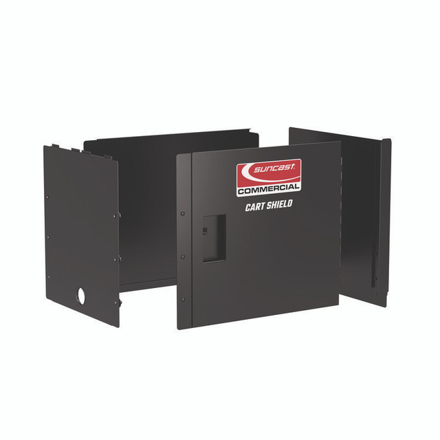 SUNCAST CORPORATION Commercial® PUCCS2645 Utility Cart Shield, 26" x 45" for PUCSD2645, PUCHD2645, Steel, Black