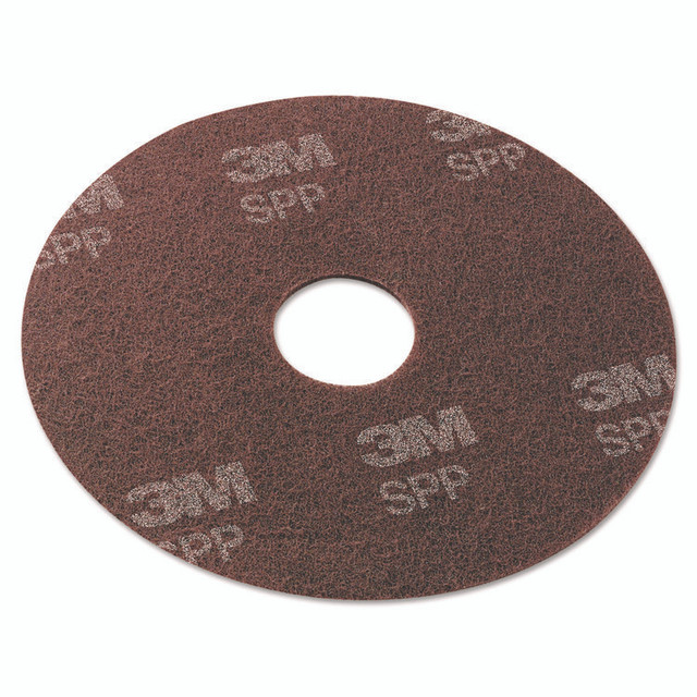 3M/COMMERCIAL TAPE DIV. Scotch-Brite™ SPP18 Surface Preparation Pad, 18" Diameter, Maroon, 10/Carton