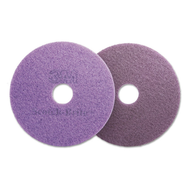 3M/COMMERCIAL TAPE DIV. Scotch-Brite™ 08743 Diamond Floor Pads, 16" Diameter, Purple, 5/Carton