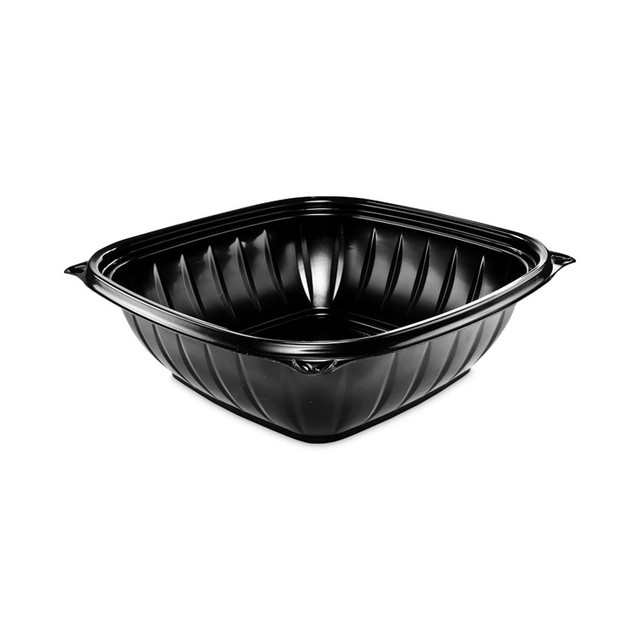 DART B48SB PresentaBowls Pro Black Square Bowls, 48 oz, 8.5 x 8.5 x 2.6, Plastic, 63/Bag, 4 Bags/Carton