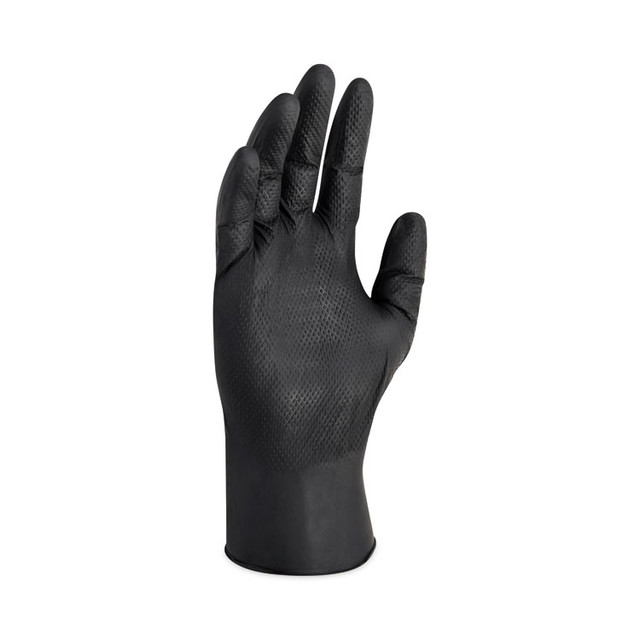 SMITH AND WESSON KleenGuard™ 49279 G10 Kraken Grip Nitrile Gloves, Powder-Free, XX-Large, 6 mil Thick, 9.5" Long, Black, 90/Box, 10 Boxes/Carton