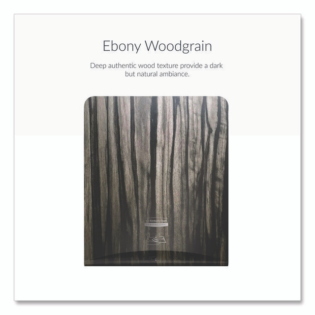 KIMBERLY-CLARK PROFESSIONAL Professional* 58830 ICON Faceplate for Automatic Roll Towel Dispenser, 18.12 x 15.62 x 12.87, Ebony Woodgrain