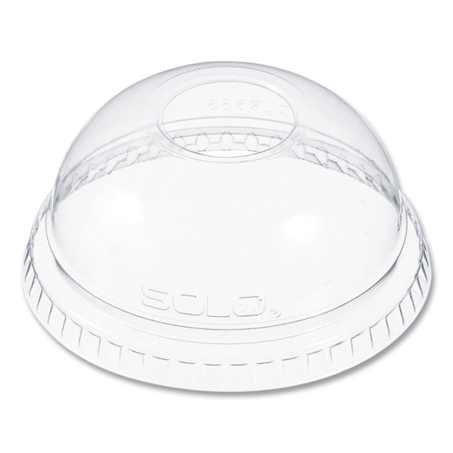 DART DLR685 Plastic Dome Lid, Fits 7 oz Cold Cups, Clear, 2,500/Carton