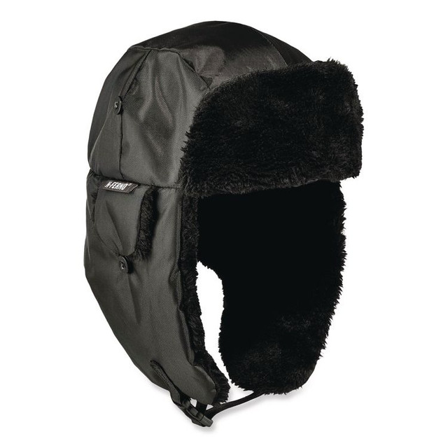 TENACIOUS HOLDINGS, INC. ergodyne® 16897 N-Ferno 6802ZI Zipper Trapper Hat + Universal Bump Cap, S/M, Black