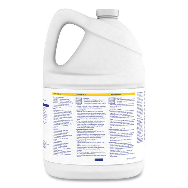DIVERSEY 4003110 High Noon Urethane-Fortified UHS Floor Finish, Liquid, 1 gal Bottle, 4/Carton