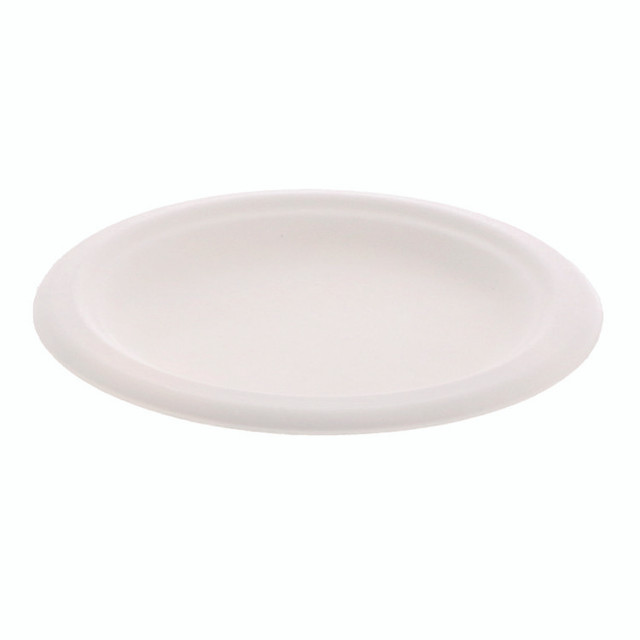 PACTIV EVERGREEN CORPORATION MC50006PFREE EarthChoice PFAS Free Compostable Dinnerware, Plate, Sugarcane, 6" dia, Natural, 1,000/Carton