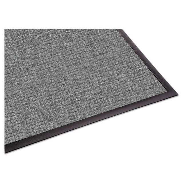 MILLENNIUM MAT COMPANY Guardian WG031010 WaterGuard Indoor/Outdoor Scraper Mat, Rectangular, Gray Ridged Needle-Punch Surface, 36" x 10 ft