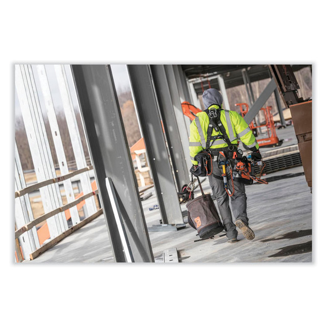 TENACIOUS HOLDINGS, INC. ergodyne® 14830 Arsenal 5930T Web Handle Canvas Hoist Bucket and Top, 150 lb, Gray