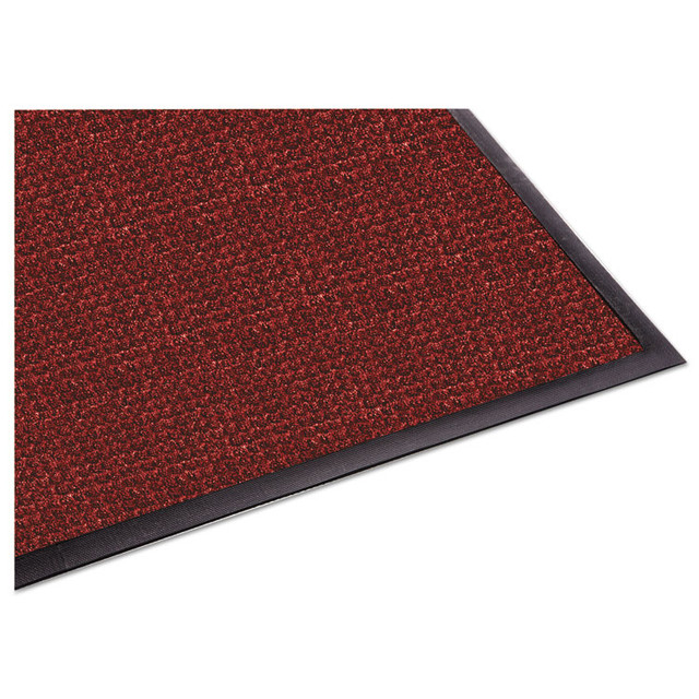 MILLENNIUM MAT COMPANY Guardian WG040612 WaterGuard Indoor/Outdoor Scraper Mat, Rectangular, Red Ridged Needle-Punch Surface, 48" x 72"