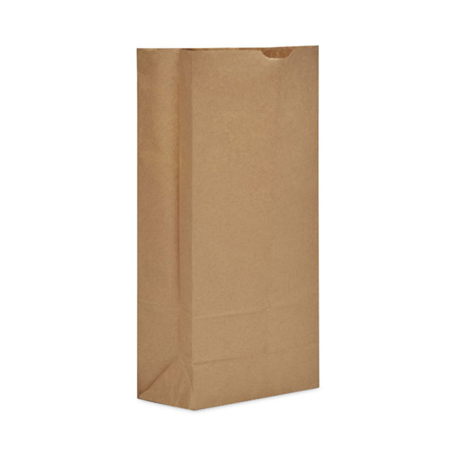 AJM PACKAGING CORP. Corporation GX2560 Grocery Bag, 13.75" x 8.5" x 24", Kraft, 500/Bundle